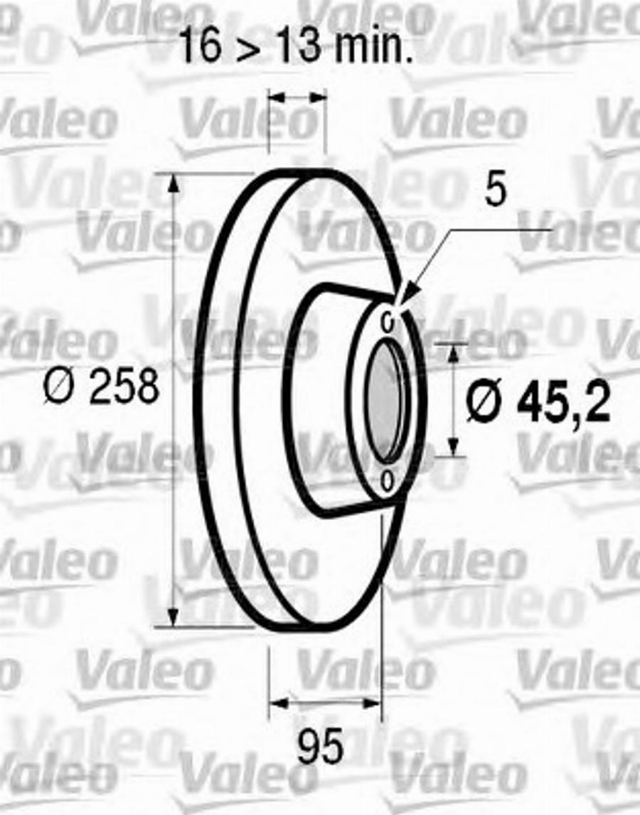 Valeo 186516 - Jarrulevy inparts.fi