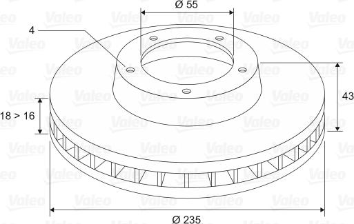 Valeo 186587 - Jarrulevy inparts.fi