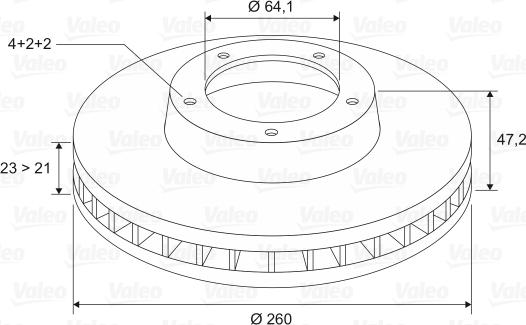 Valeo 186699 - Jarrulevy inparts.fi