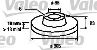 Valeo 186692 - Jarrulevy inparts.fi