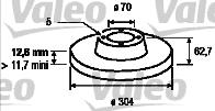 Valeo 186642 - Jarrulevy inparts.fi