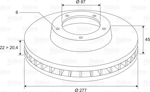 Valeo 186653 - Jarrulevy inparts.fi