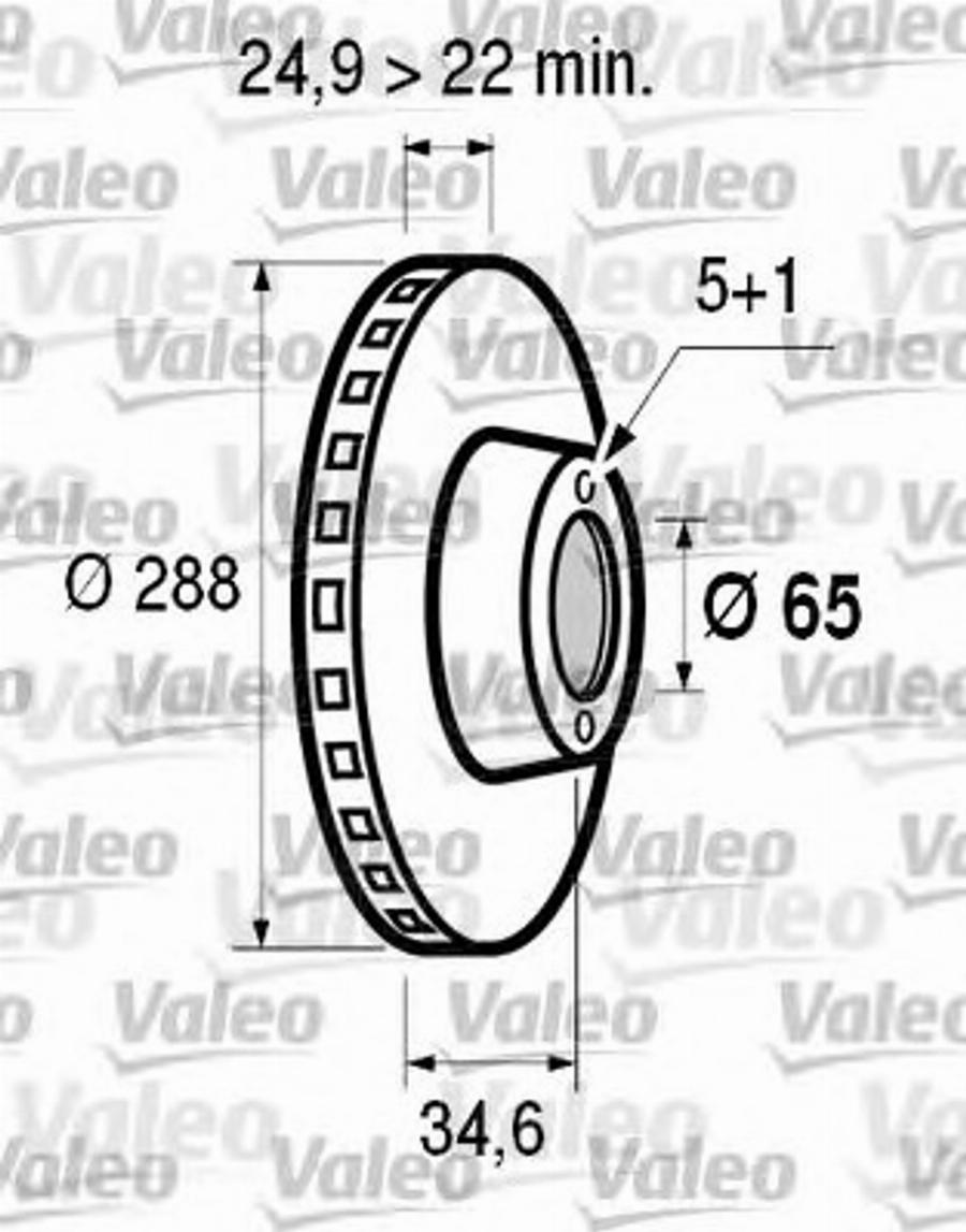 Valeo 186602 - Jarrulevy inparts.fi