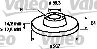 Valeo 186614 - Jarrulevy inparts.fi