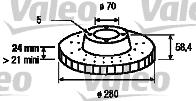 Valeo 186625 - Jarrulevy inparts.fi