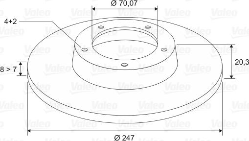 Valeo 186196 - Jarrulevy inparts.fi