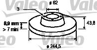 Valeo 186143 - Jarrulevy inparts.fi