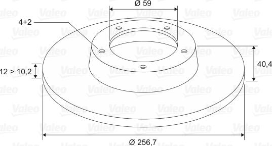 Valeo 186154 - Jarrulevy inparts.fi