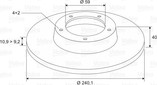 Valeo 186155 - Jarrulevy inparts.fi