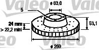 Valeo 186165 - Jarrulevy inparts.fi