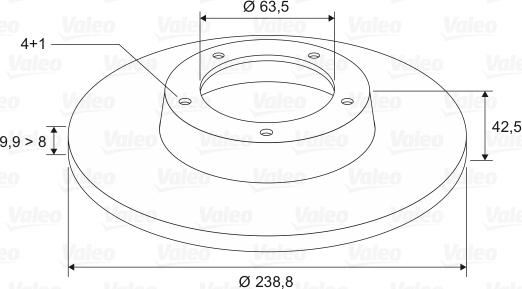 Valeo 186162 - Jarrulevy inparts.fi