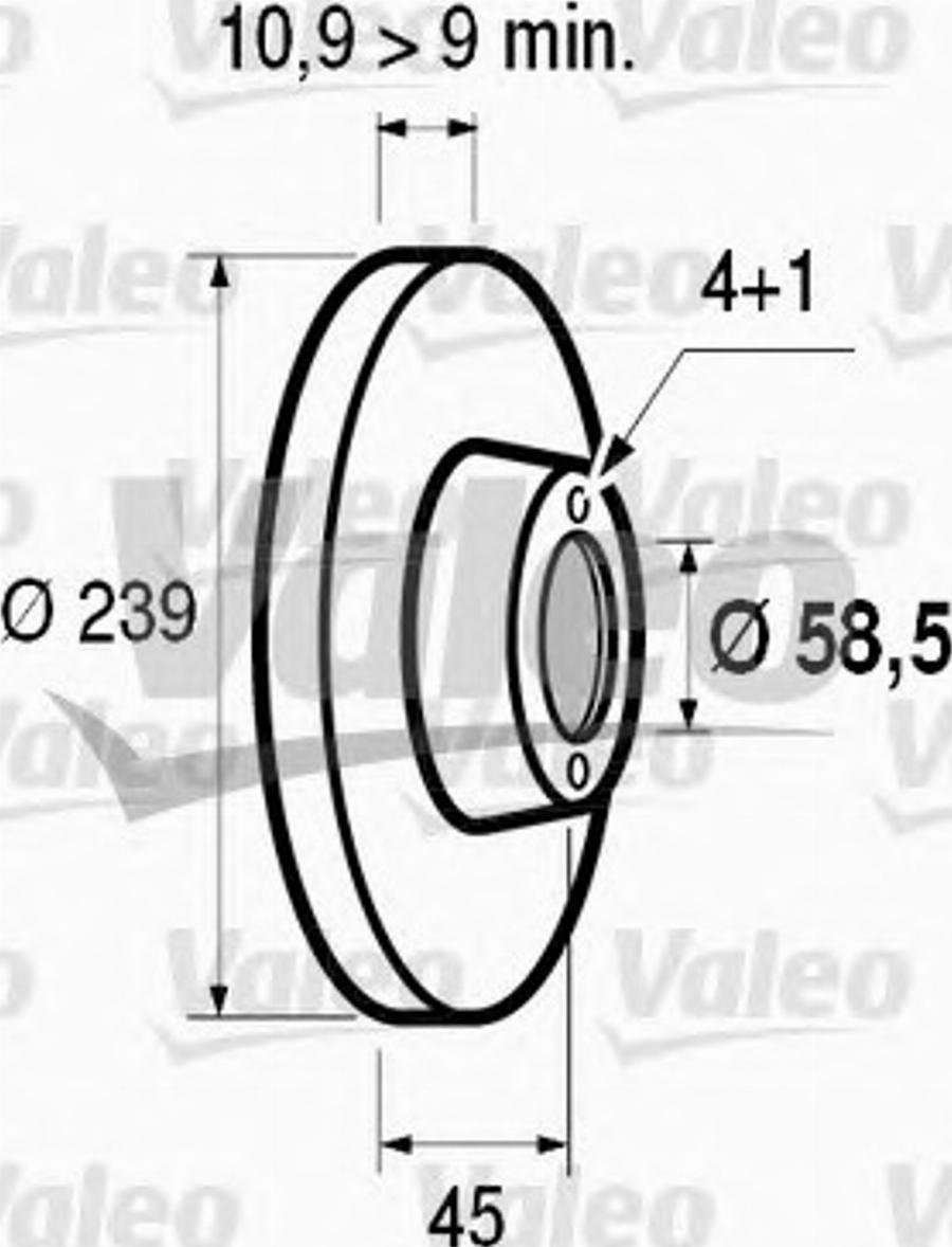 Valeo 186100 - Jarrulevy inparts.fi