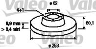 Valeo 186117 - Jarrulevy inparts.fi