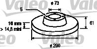 Valeo 186136 - Jarrulevy inparts.fi