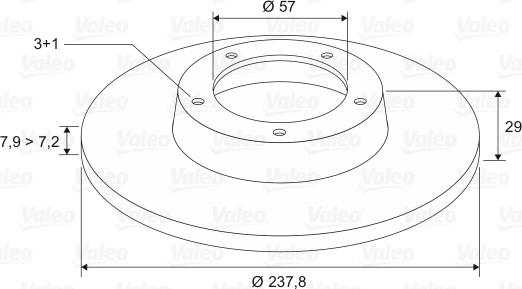 Valeo 186130 - Jarrulevy inparts.fi