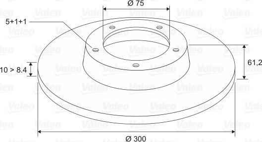 Valeo 186125 - Jarrulevy inparts.fi