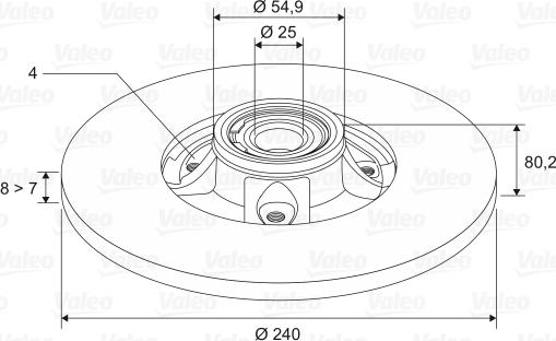 Valeo 186897 - Jarrulevy inparts.fi