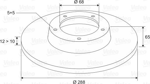 Valeo 186841 - Jarrulevy inparts.fi