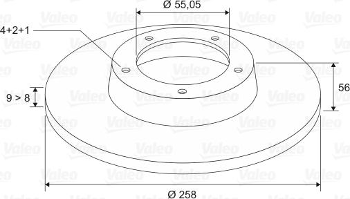 Valeo 186848 - Jarrulevy inparts.fi