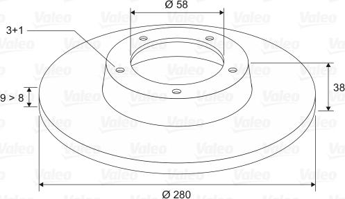 Valeo 186859 - Jarrulevy inparts.fi