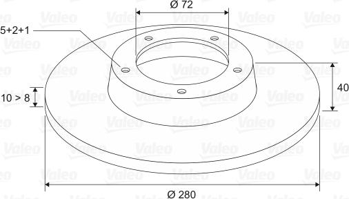 Valeo 186851 - Jarrulevy inparts.fi