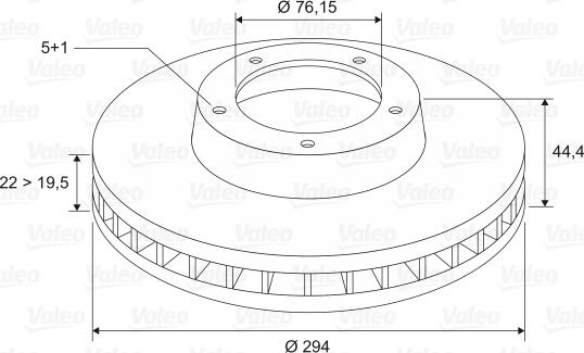 Valeo 186886 - Jarrulevy inparts.fi