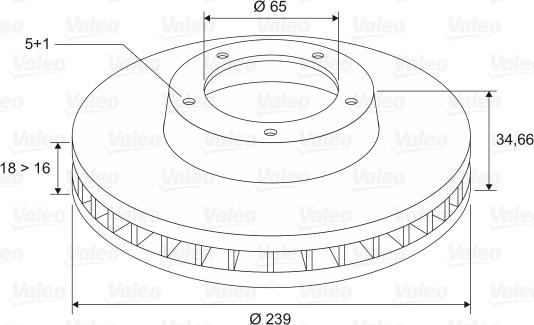 Valeo 186888 - Jarrulevy inparts.fi