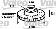 Valeo 186874 - Jarrulevy inparts.fi