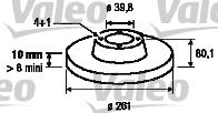 Valeo 186302 - Jarrulevy inparts.fi