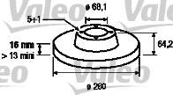 Valeo 186314 - Jarrulevy inparts.fi