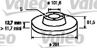 Valeo 186310 - Jarrulevy inparts.fi