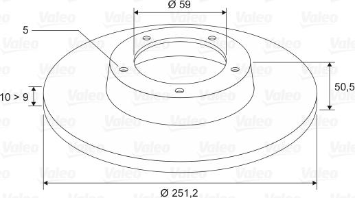 Valeo 186290 - Jarrulevy inparts.fi