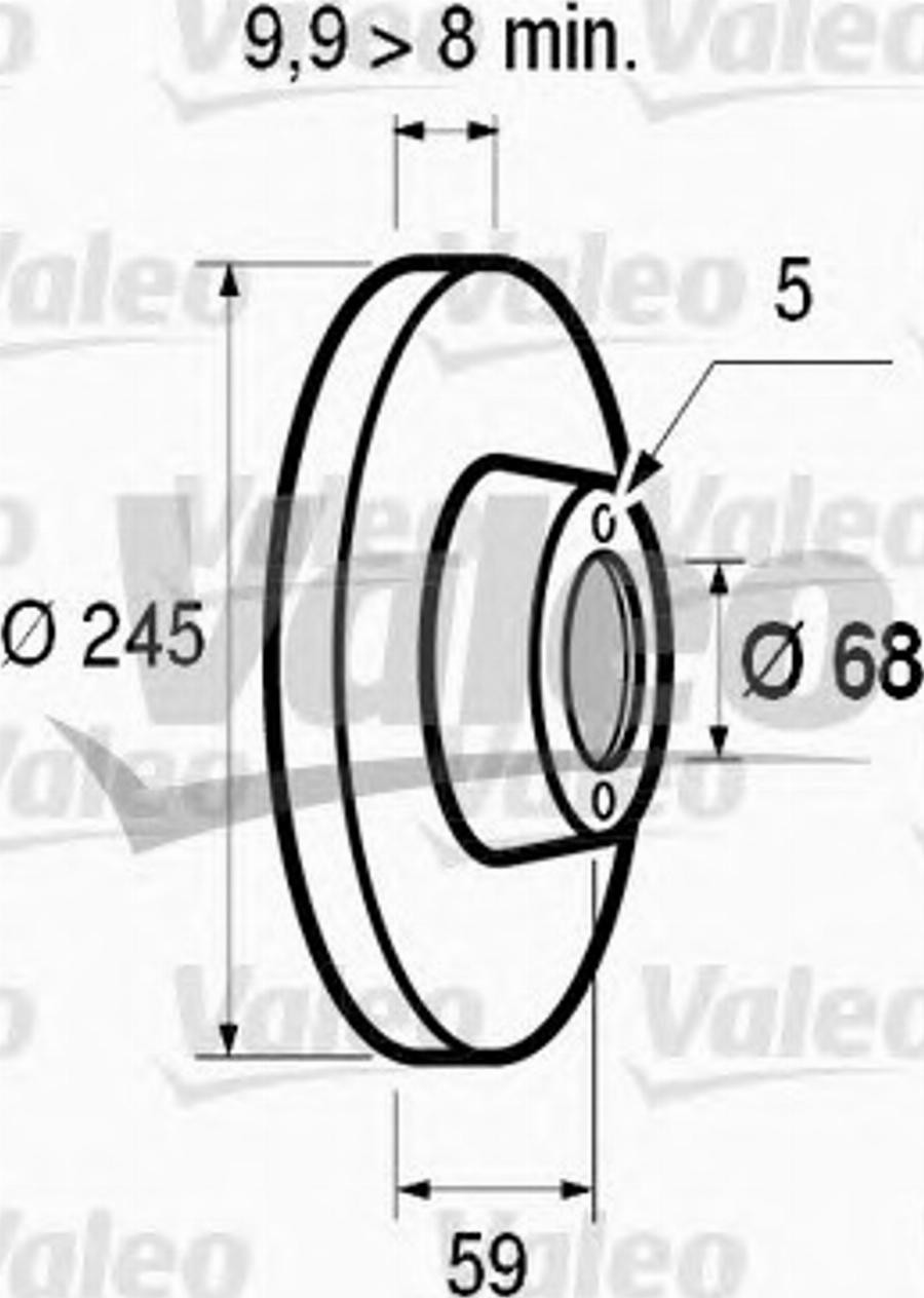 Valeo 186293 - Jarrulevy inparts.fi