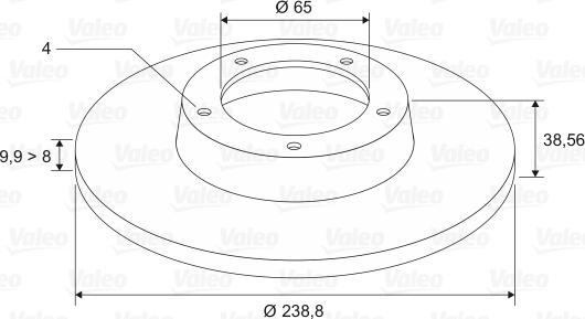 Valeo 186249 - Jarrulevy inparts.fi