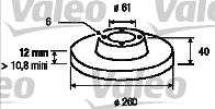 Valeo 186258 - Jarrulevy inparts.fi