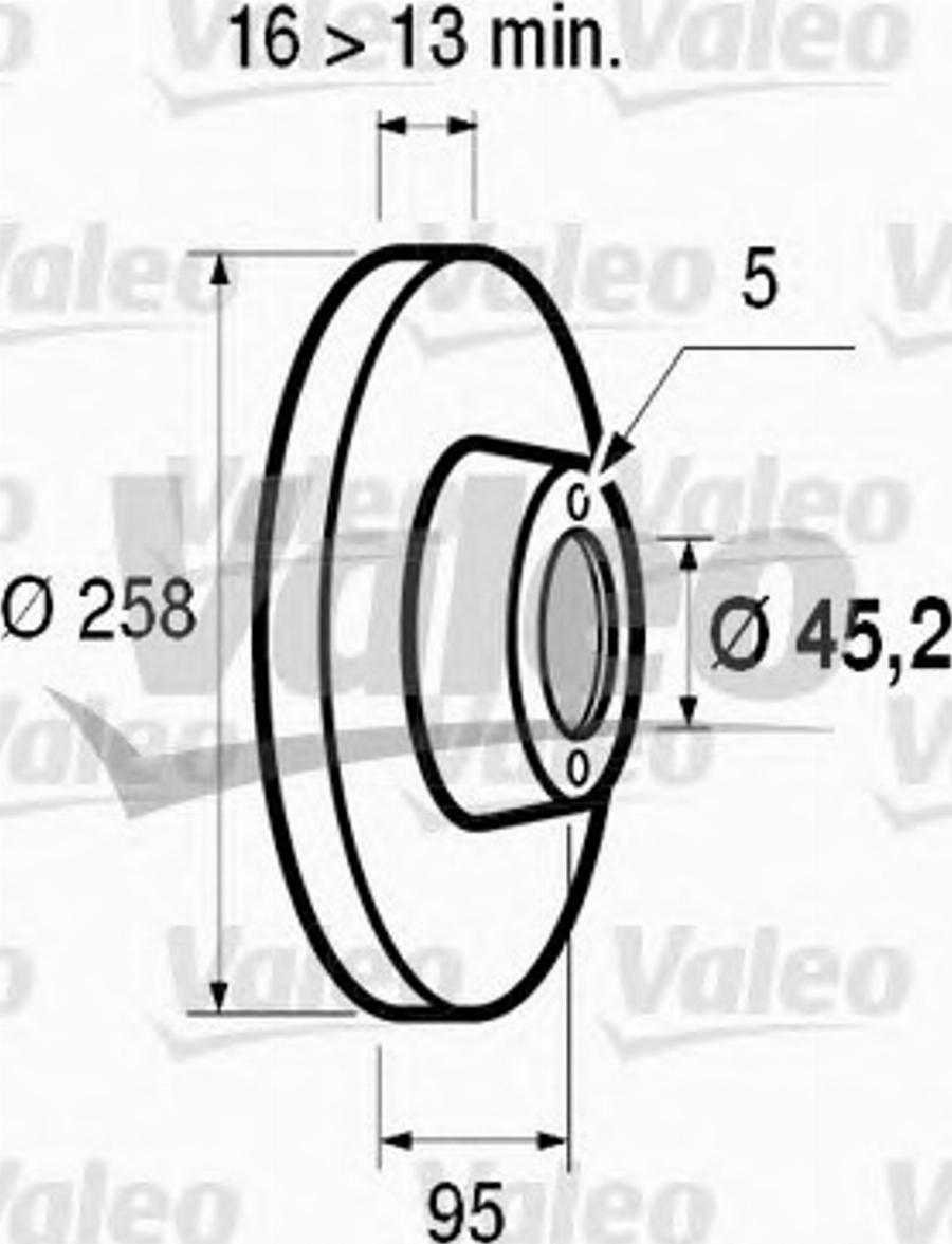 Valeo 186 252 - Jarrulevy inparts.fi