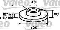 Valeo 186257 - Jarrulevy inparts.fi