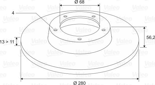 Valeo 186269 - Jarrulevy inparts.fi