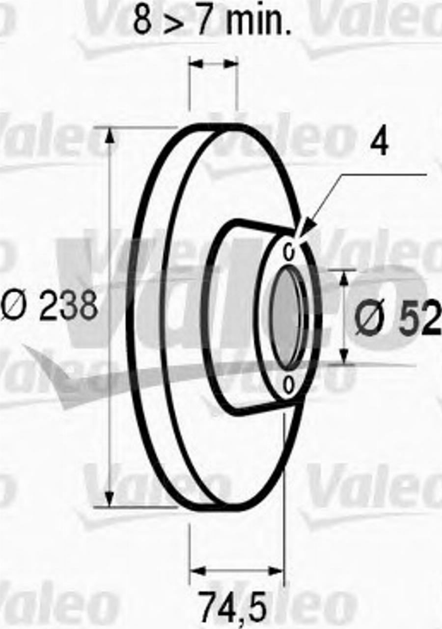 Valeo 186 217 - Jarrulevy inparts.fi