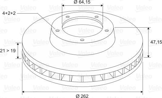 Valeo 186286 - Jarrulevy inparts.fi