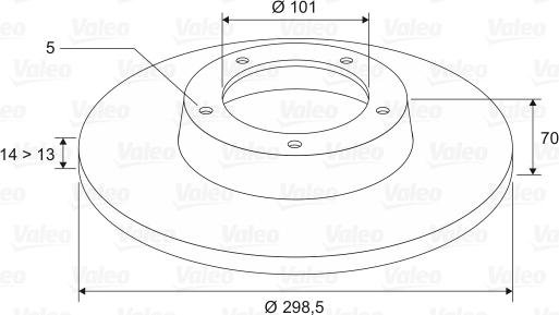 Valeo 186283 - Jarrulevy inparts.fi