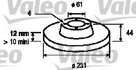 Valeo 186232 - Jarrulevy inparts.fi