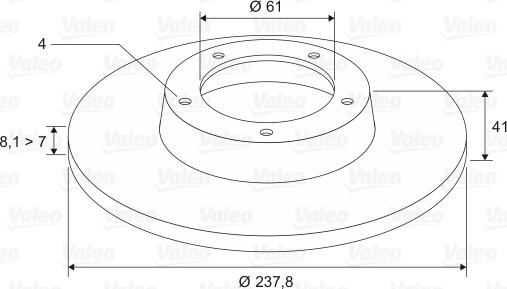 Valeo 186228 - Jarrulevy inparts.fi