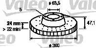 Valeo 186750 - Jarrulevy inparts.fi