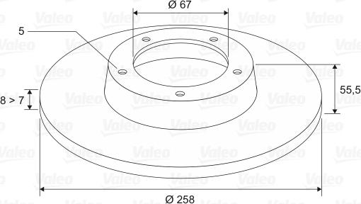 Valeo 186760 - Jarrulevy inparts.fi