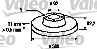 Valeo 186761 - Jarrulevy inparts.fi