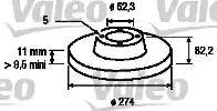 Valeo 186718 - Jarrulevy inparts.fi