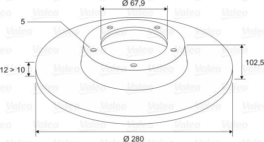 Valeo 186713 - Jarrulevy inparts.fi