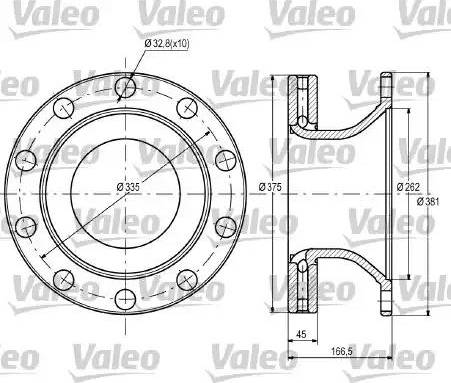 Valeo 187095 - Jarrulevy inparts.fi