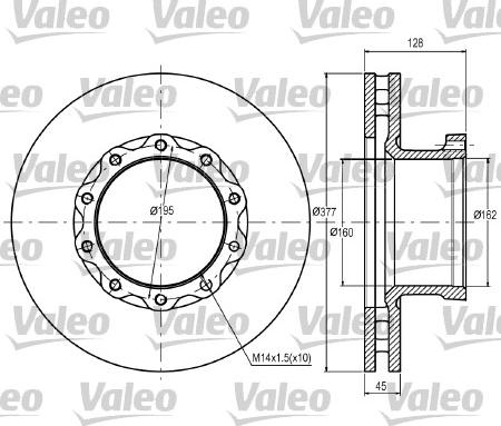 Valeo 187049 - Jarrulevy inparts.fi